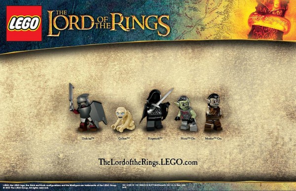 LEGO Lord of the Rings - Uruk-Hai, Gollum, Ringwaith, Moria Orc & Mordor Orc