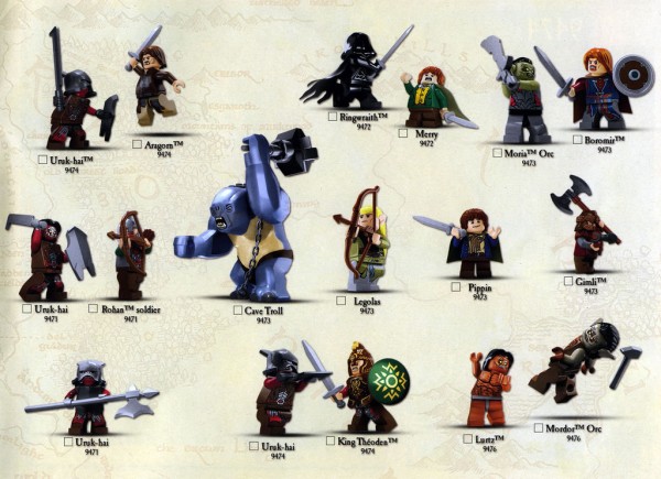 LEGO Lord of the Rings Characters 